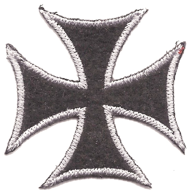 Black Iron Cross Patch New